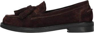 Omoda Schoenen, Dames, Bruin, 40 EU, Su&egrave;de, Bruine Su&egrave;de Loafers Stijlvol Model