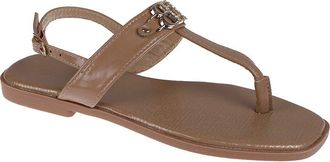 Bebe Logo Toe Post Sandal in Tan at Nordstrom Rack, Size 10