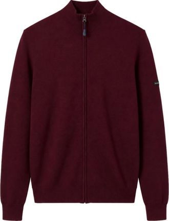 Saint James Creggan Cardigan - Knitwear - Hombre - Rojo - XL