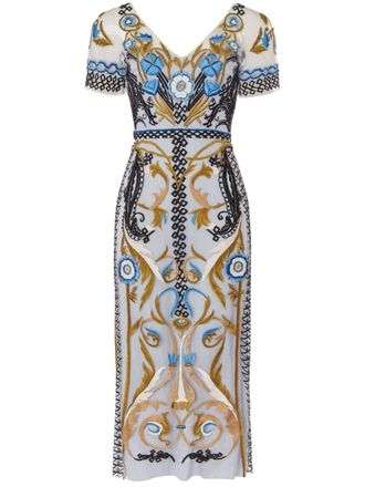 Temperley London Abito midi Alessia - Blu