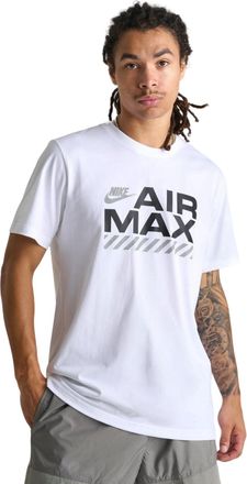 Nike Air Max Graphic T Shirt Mens Short Sleeve Crew Sportswear Casual Tee (UK, Alpha, XL, Regular, Regular, White)