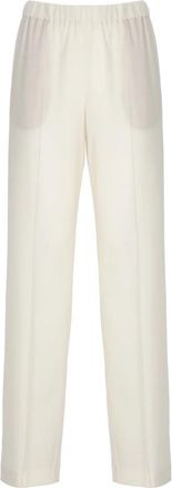 Fabiana Filippi Straight Broeken - Dames - Straight fit broeken - Wit - 2XS - Broeken