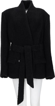 Isabel Marant Syndra Belted Oversized Virgin Wool-Blend Jacket