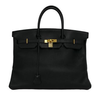 Herm&egrave;s Black Ardennes Leather Handbag Tote Bag (Pre-Owned)