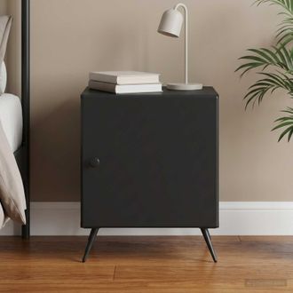 vidaXL Vidaxl Armadio Da Notte Nero 43 X 34,5 X 50 Cm Legno