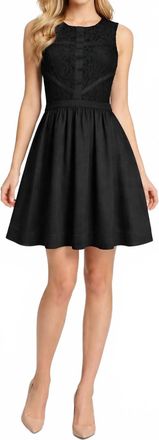 Taylor Sleeveless A-Line Party Dress In Black