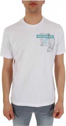 Paul & Shark Paul&Shark - Tops > T-Shirts - Heren - T-shirts - Wit - L - Tops