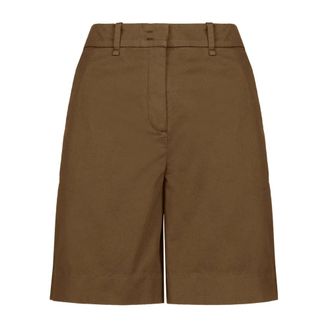 Bomboogie Wijde Pijpen Bermuda Shorts - Dames - Korte broeken - Bruin - Maat: XL Katoen