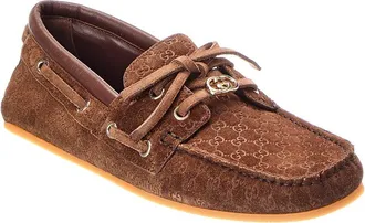 Gucci Gg Logo Suede Loafer