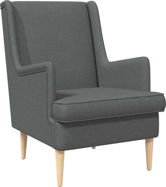 vidaXL Sill&oacute;n Gris Oscuro Tela Vidaxl
