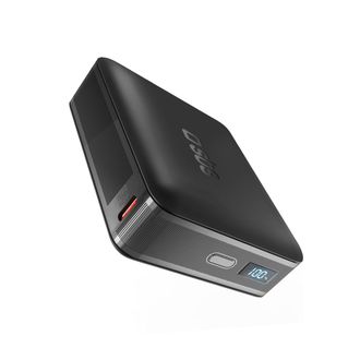 OEM Bater&iacute;a Externa Con Pantalla Lcd De 20000 Mah, Usb-c, 65 W - Negra