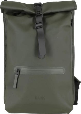 Rains Rolltop Rugzak - Heren - Rugzakken - Groen - ONE Size - Polyester - Tassen