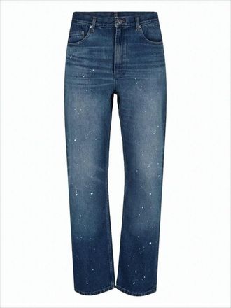 A.P.C. Mid-Blue Straight-Leg Denim Pants