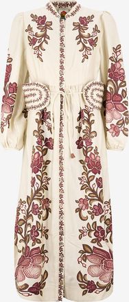 Farm Rio Gebl&uuml;mtes Midi-Hemdkleid aus Twill Renata