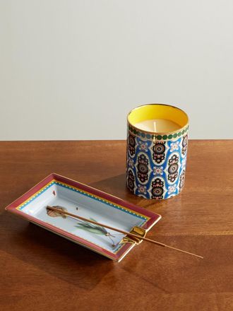 La DoubleJ + Beto Val Leaftrail Painted Porcelain Incense Holder