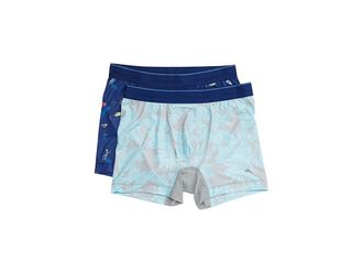 Tommy Bahama 2-Pack Mesh Tech Boxer Briefs Mens Underwear Grey Palm/Cocktails : 2XL (44-46 Waist), Mesh/Polyester/Spandex