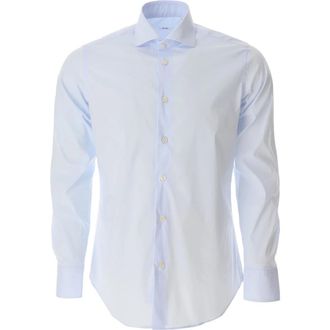 Caliban Lichtblauwe Casual Overhemd - Heren - Casual Overhemden - Blauw - 2XL - Overhemden