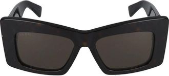 Gucci Havana Bruine Zonnebril Stijlvol Model - Dames - Accessoires - Bruin - Maat: 53 MM