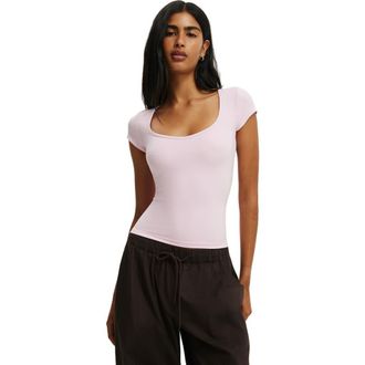 Cotton On Womens Hold Me Short Sleeve in Light Pink at Nordstrom, Size Xx-Small