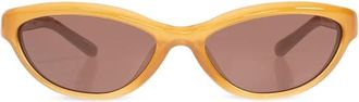 Jacquemus Curvo Zonnebril - Dames - Zonnebrillen - Bruin - ONE Size - Accessoires