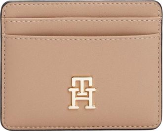 Tommy Hilfiger Portacarte con placca logo - Toni neutri