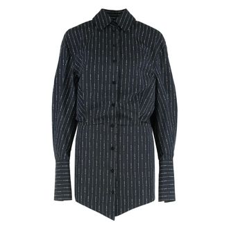 The Attico Dames, Jurken, Zwart, Maat: S Katoen