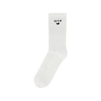 Arte Socks, male, White, Size: ONE SIZE Heart Logo Socks