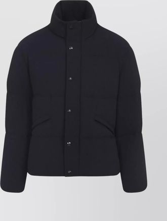 Giorgio Armani quilted high collar jacket with front pockets