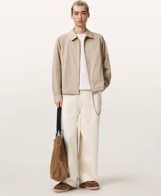 AllSaints Cotton Trey Ramskull Cotton Jacket, Size: XXL