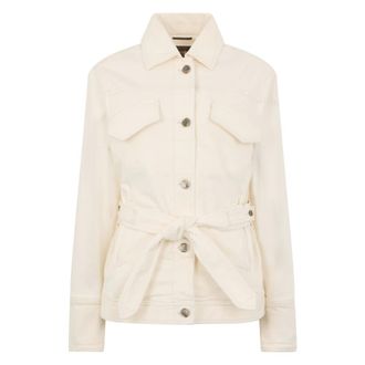 Moorer Denim Jackets, female, Beige, Size: XL Denim Jacket