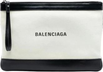 Balenciaga Pre-owned Clutches, female, Multicolor, Size: ONE SIZE Pre-owned The Navy Clip M