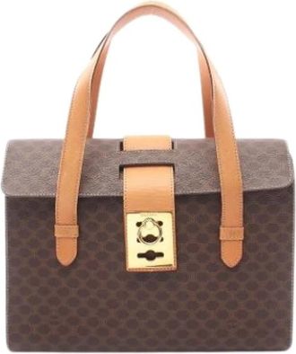 Celine Pre-owned Macadam Handbag - Dames - Vintage Handtas - Bruin - ONE Size - Vintage