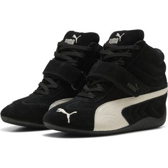 Puma Speedcat Wedge Sneaker in Puma Black/Puma White at Nordstrom, Size 10.5