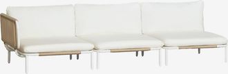 Sklum Sof&aacute; Modular De Jard&iacute;n Esquinero De 3 Piezas En Acero Roubly Sklum