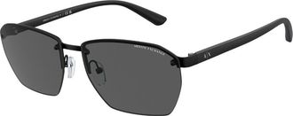 A|X Armani Exchange AX2048S 600087 Mens Sunglasses Black Size 59