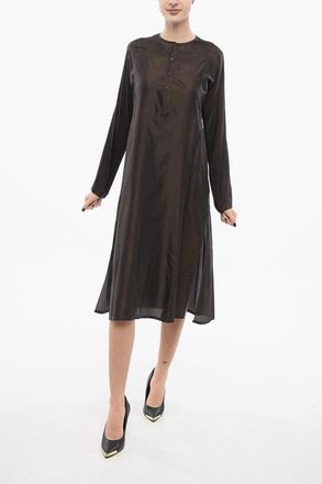 Dosa Silk Crewneck Dress Dosa