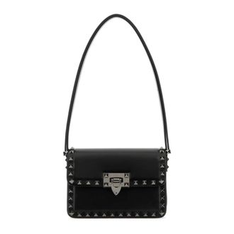 Valentino Garavani Shoulder Bags, female, Black, Size: ONE SIZE Rockstud23 Shoulder Bag