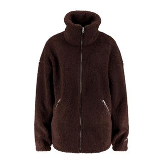 Aim'n Fleece Jas - Dames - Fleece jassen - Bruin - XS - Polyester - Fitness