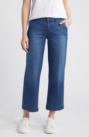Frank & Eileen Westport Wide Leg Trousers in Washed Blue at Nordstrom Rack, Size 2
