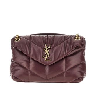 Saint Laurent Leather small Loulou Puffer bag Woman One Size