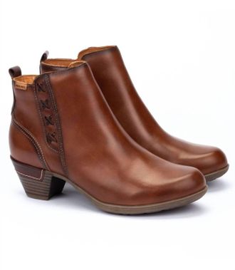 Pikolinos Womens Rotterdam Heeled Ankle Boots In Cuero