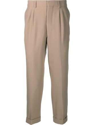 Ami straight-leg tailored trousers - Neutrals