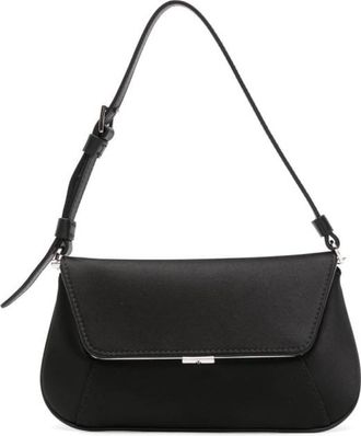 Amina Muaddi Ami Mini Satin Shoulder Bag