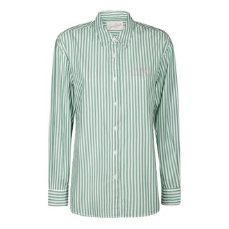 MC2 Saint Barth Shirts, female, Green, Size: L Hello Kitty Inspired Tennis Club Shirt