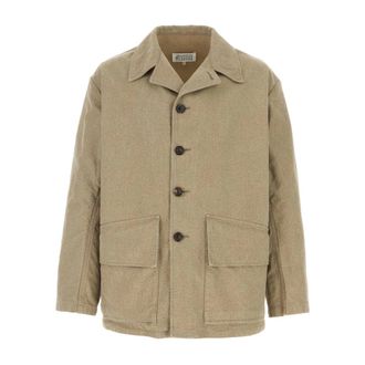 Maison Margiela Light Jackets, male, Beige, Size: S Sportsjacket