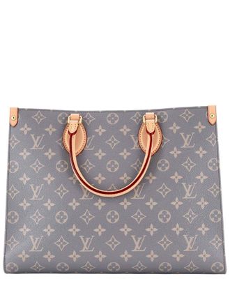 Louis Vuitton Beige Monogram Canvas Onthego Trianon Grey Mm (Authentic Pre- Loved)