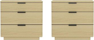 Manhattan Comfort Payton Modern Nightstand With 3 Drawers