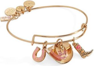 Alex and Ani Barbie Western Trio Charm Bangle Bracelet in Gold at Nordstrom