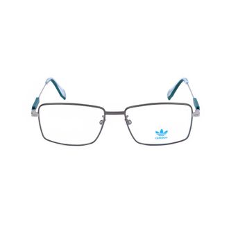adidas Mens Silver Tone Rectangular Eyeglass Frames OR5040