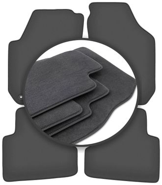 OEM Alfombrillas Premium Para Skoda Fabia Ii Hatchback, Familiar (2007-2014)